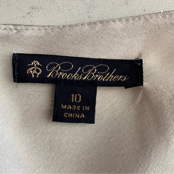 Brooks Brothers Blue & White Floral Silk Dress Size 10 3/4 Sleeves Lightweight - Picture 3 of 7